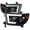 Spec-D Tuning 07-13 Toyota Tundra Projector Headlights With Amber Reflector-Black 2LHP-TUN07JM-SQ-RS - alternate 1